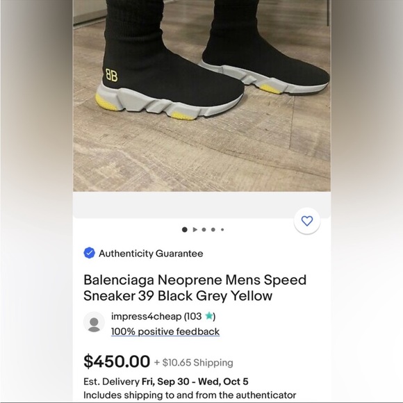 Balenciaga speed runners! (Sold) - Picture 5 of 5